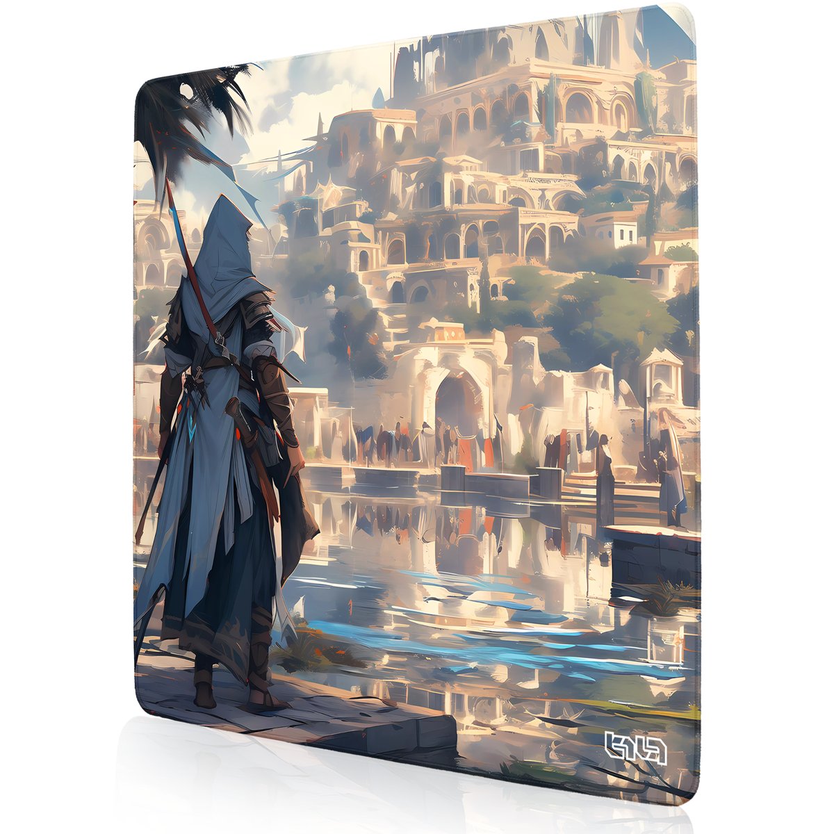 PODKŁADKA GAMINGOWA Asasyn w Babilonie 50x50 TILT Na biurko Prezent