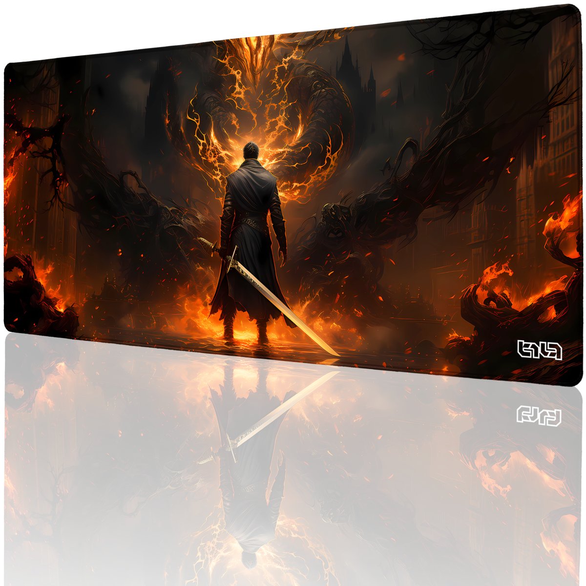 PODKŁADKA POD MYSZ GAMINGOWA Starcie z Ognistym 90x40 TILT XL Na biurko