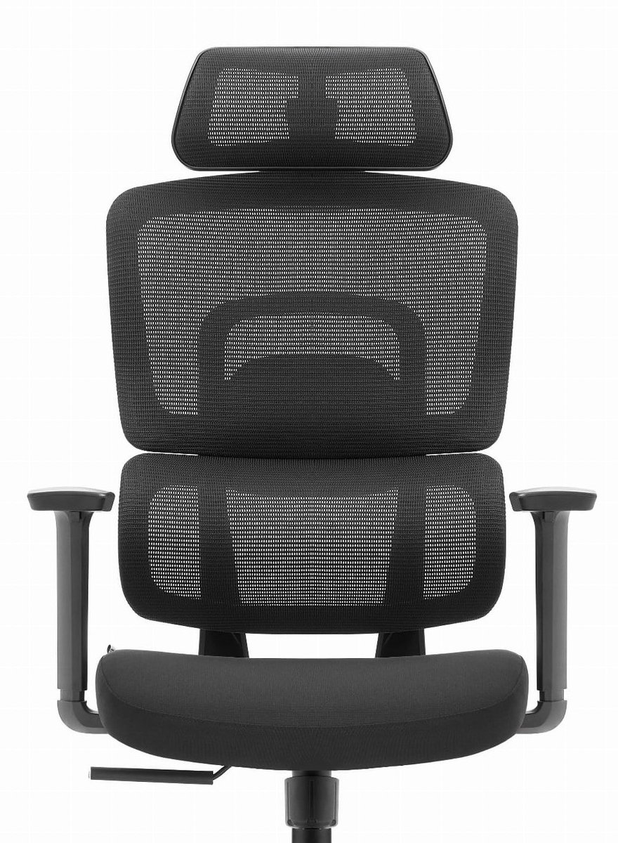 Fotel biurowy ergonomiczny obrotowy Hell's Chair HC- 1051 CZARNY TKANINA