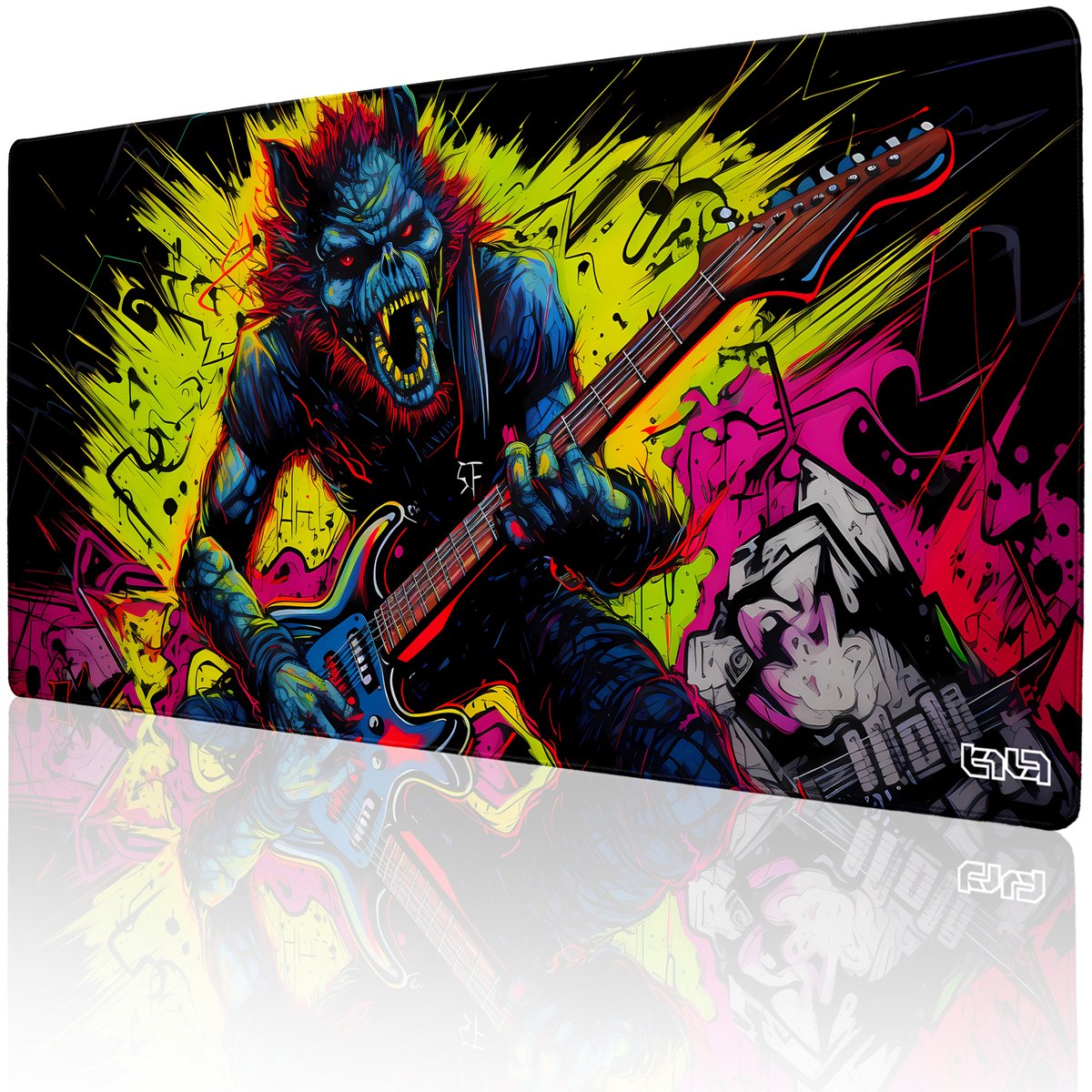 DUŻA PODKŁADKA POD MYSZKĘ Wilkołakorock 100x50 TILT XXL Duża XL Gamingowa