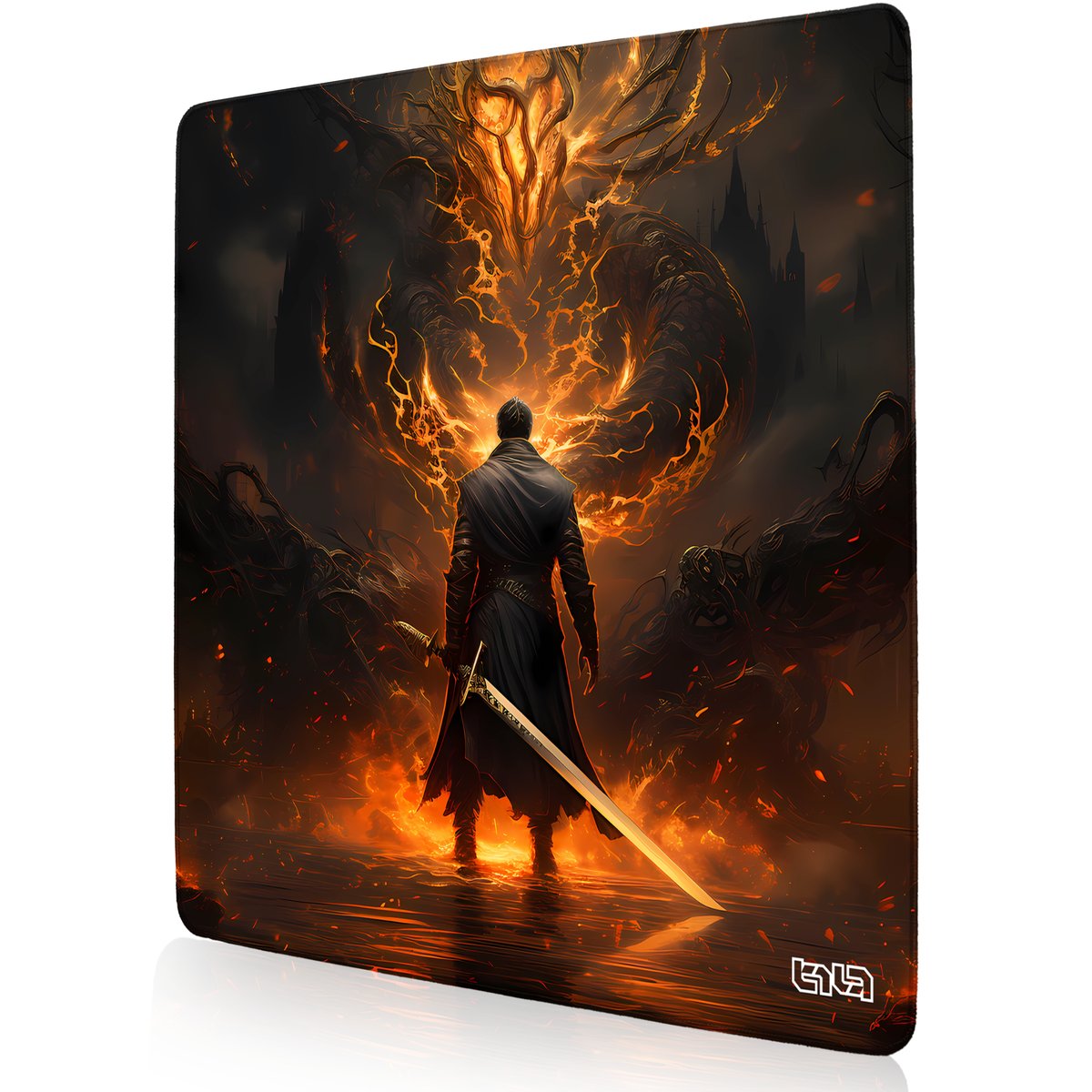 PODKŁADKA GAMINGOWA Starcie z Ognistym 50x50 TILT Wodoodporna Dla gracza