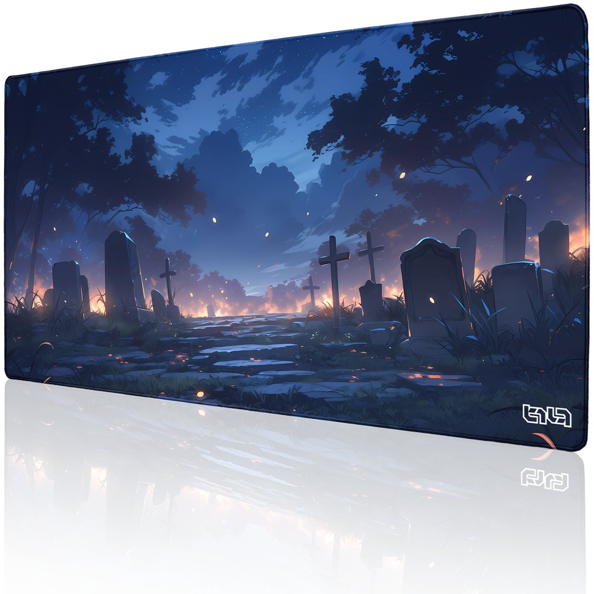 DUŻA PODKŁADKA POD MYSZKĘ Cmentarz Poległych 100x50 TILT XXL Gamingowa XL