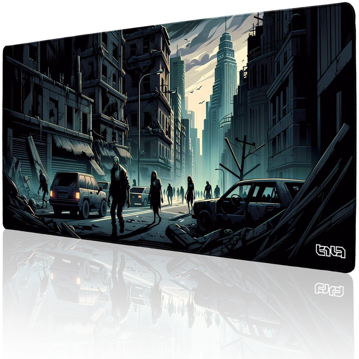 PODKŁADKA GAMINGOWA Miasto Żywych Trupów 100x50 TILT Duża Antypoślizgowa