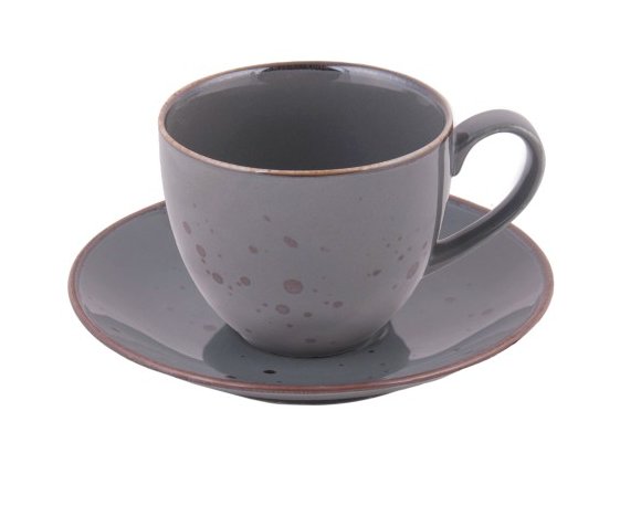 Filiżanka ze spodkiem Cottage Graphite HORECA POLSKA