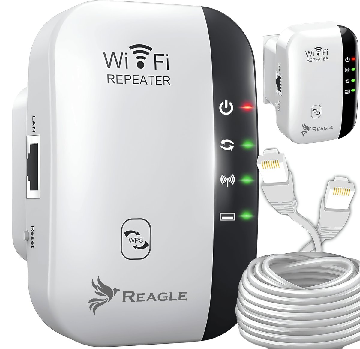 WZMACNIACZ SIECI SYGNAŁU WIFI 2.4 GHz 802.11n REAPETER 300MB/S EXTENDER 3w1