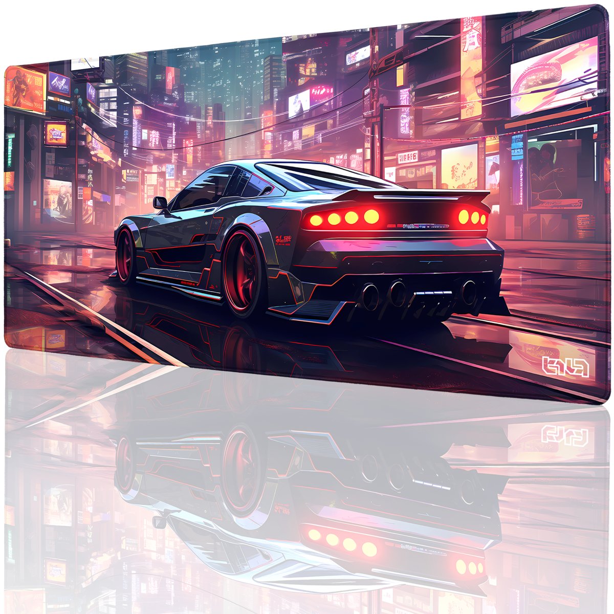 DUŻA PODKŁADKA POD MYSZKĘ Tokio po Zmroku 90x40 TILT Gamingowa