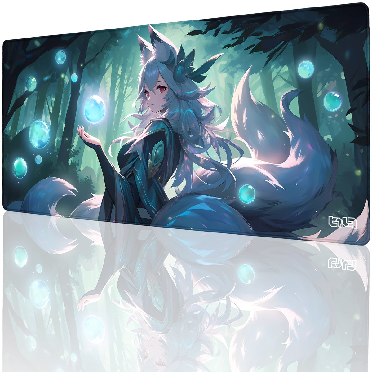 DUŻA PODKŁADKA POD MYSZKĘ Lisia Czarodziejka 90x40 TILT Wytrzymała XL XXL