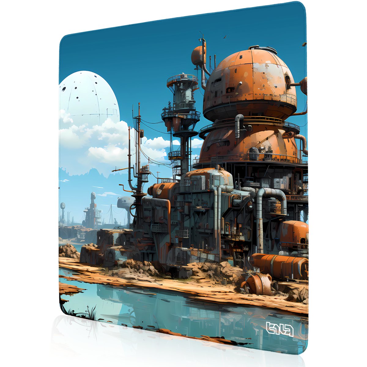 PODKŁADKA POD MYSZKĘ XXL Planeta AI 50x50 TILT Wodoodporna Gamingowa