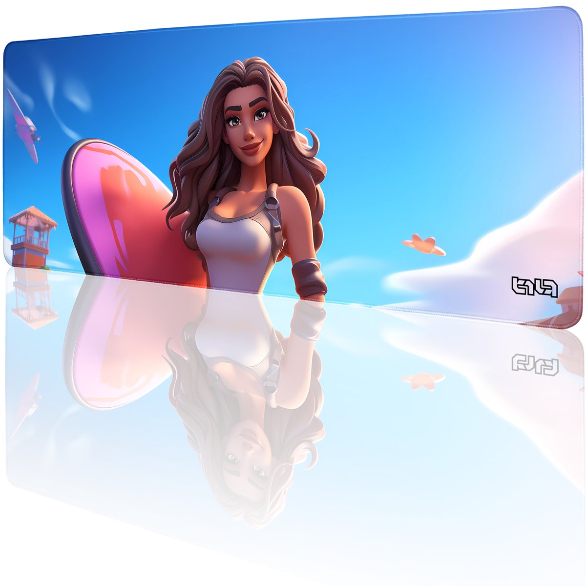 DUŻA PODKŁADKA POD MYSZKĘ Na Fali 80x30 TILT Wodoodporna Na biurko Duża