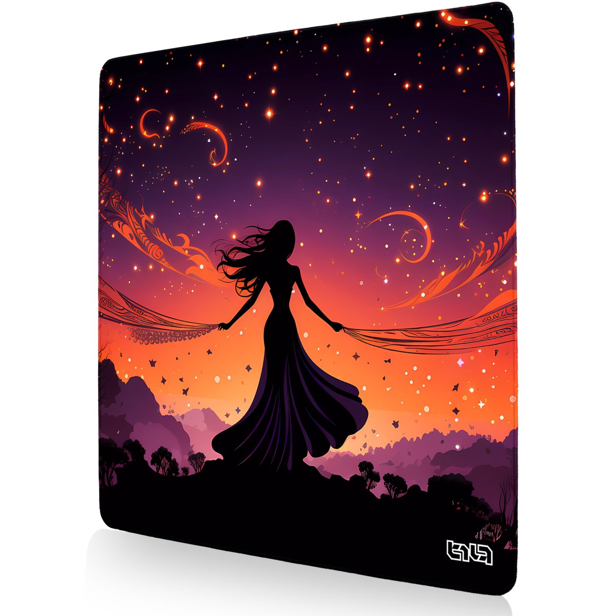 DUŻA PODKŁADKA POD MYSZKĘ Tańcząca z galaktyką 50x50 TILT Wytrzymała