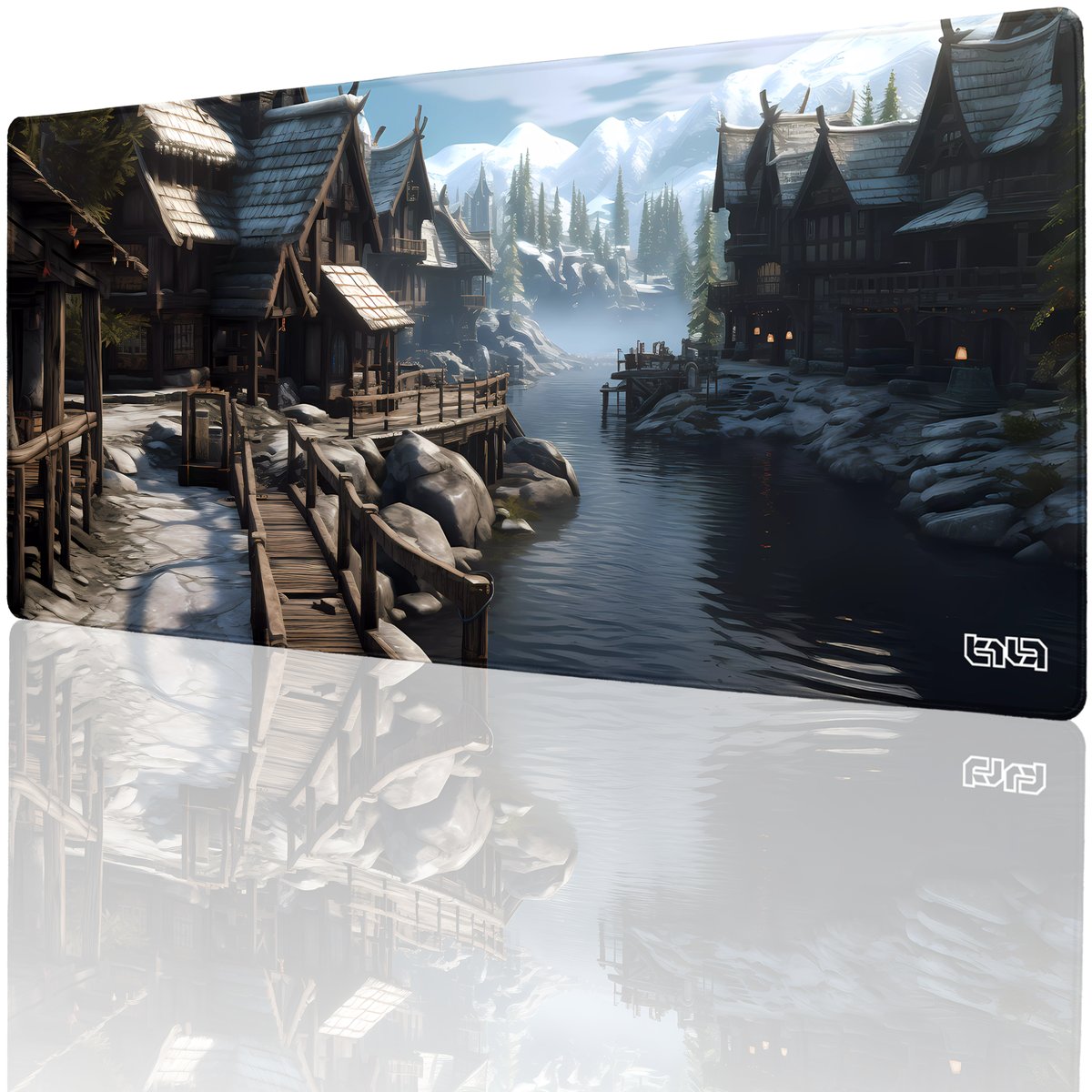 PODKŁADKA POD MYSZ GAMINGOWA Norskie Krajobrazy 90x40 TILT Antypoślizgowa