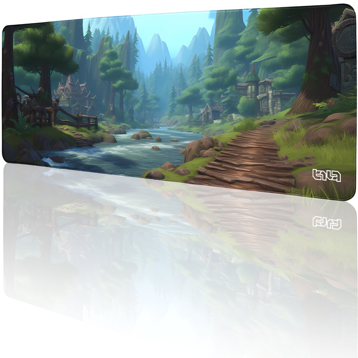 PODKŁADKA POD MYSZ GAMINGOWA Wioska Verdantvale 80x30 TILT Duża