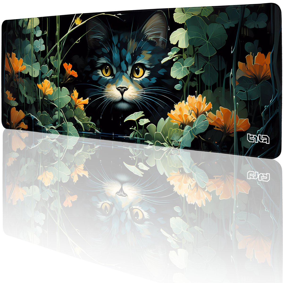 DUŻA PODKŁADKA POD MYSZKĘ Ukryty Kot 80x30 TILT XL Wytrzymała XXL