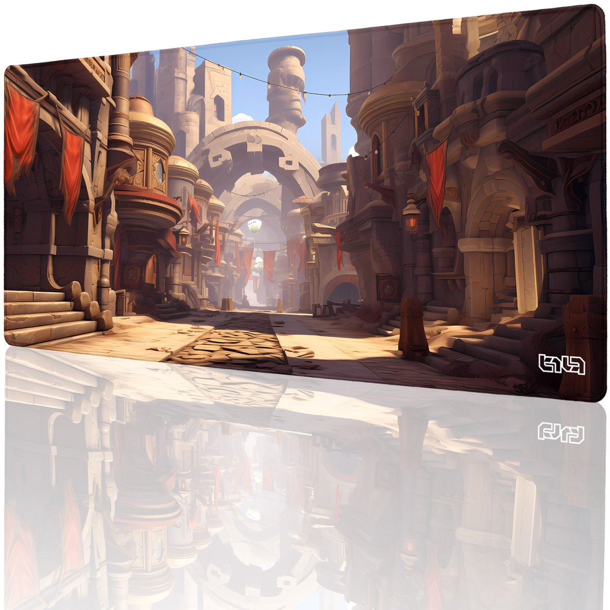 PODKŁADKA POD MYSZ GAMINGOWA Miasto Scorched Oasis 90x40 TILT Wodoodporna