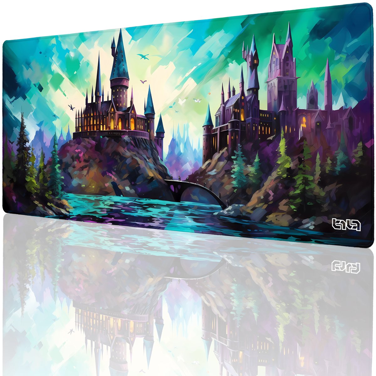 PODKŁADKA POD KLAWIATURĘ Namalowany Zamek 90x40 TILT Na biurko Prezent