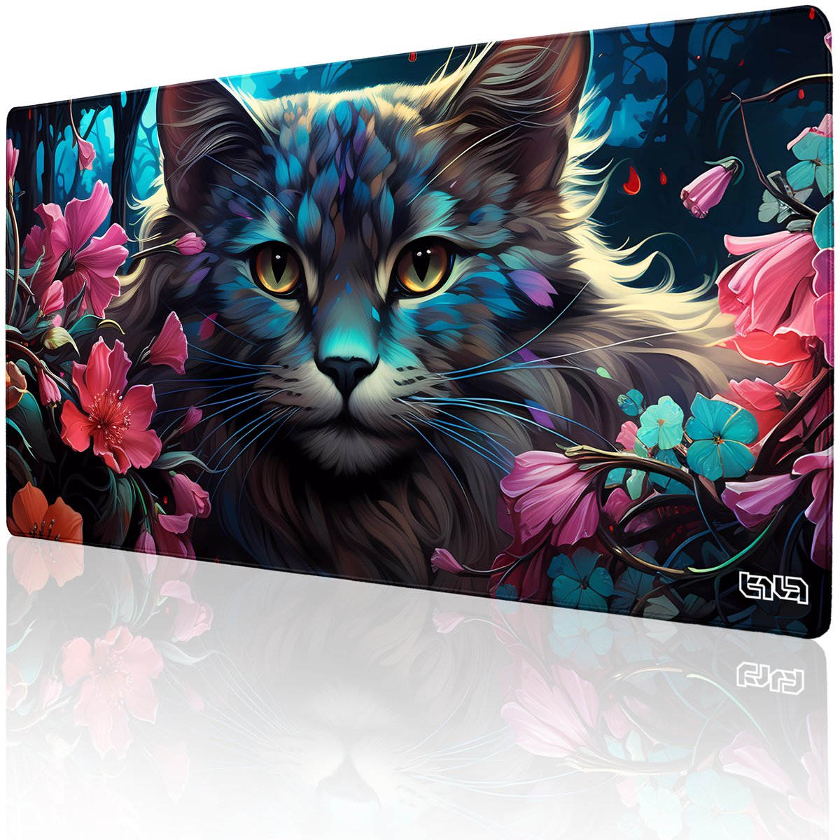 PODKŁADKA POD MYSZ GAMINGOWA Bukiet z Kotka 100x50 TILT Prezent Wytrzymała