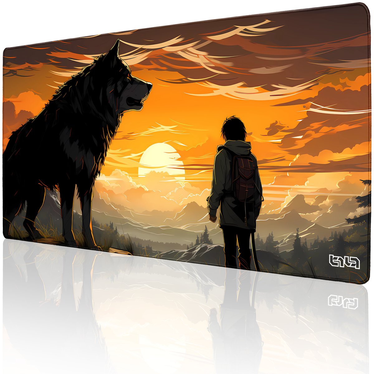 PODKŁADKA POD MYSZKĘ XXL Wilczy Obrońca 100x50 TILT Wytrzymała XXL XL Duża