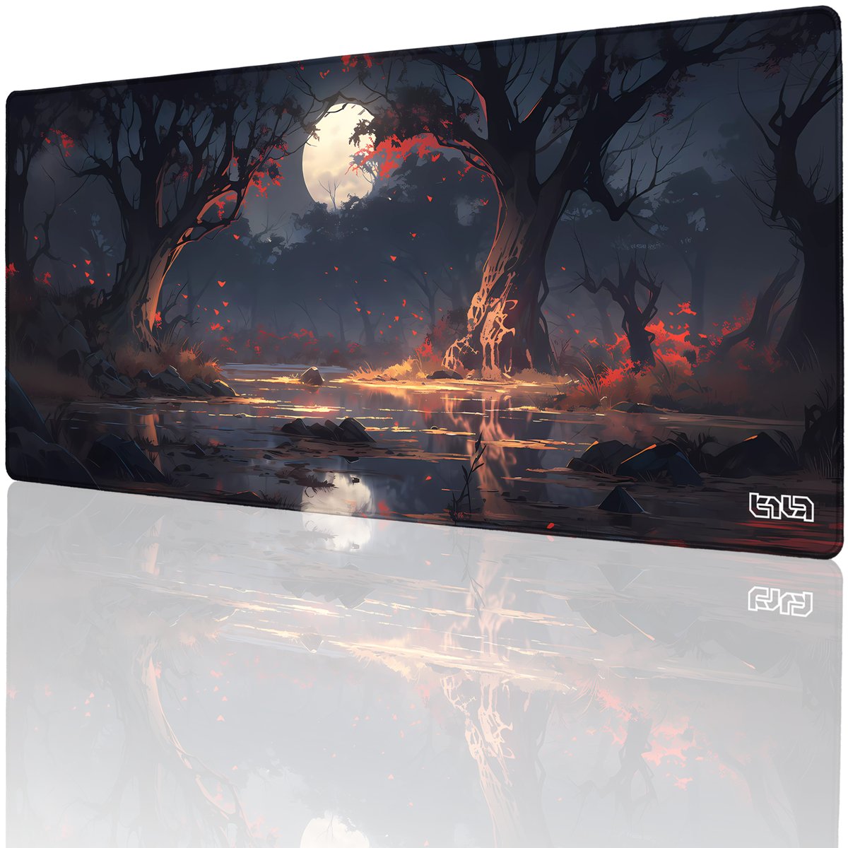 DUŻA PODKŁADKA POD MYSZKĘ Bagna Północne 90x40 TILT Wodoodporna XXL