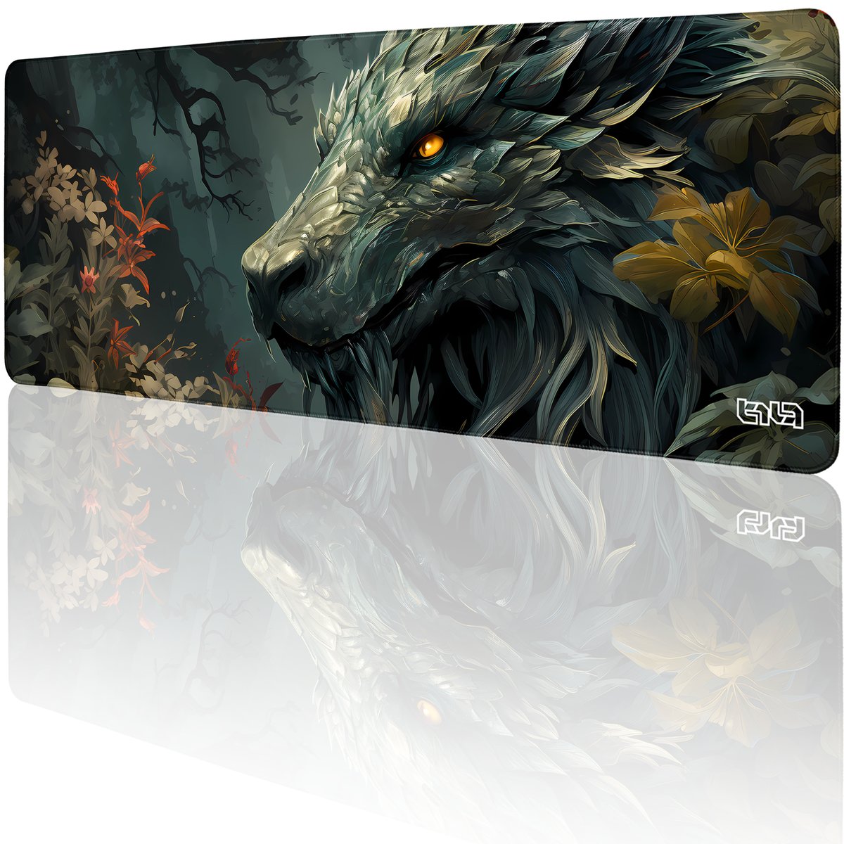 PODKŁADKA POD MYSZ GAMINGOWA Leśny Smok 80x30 TILT XL Wodoodporna Prezent