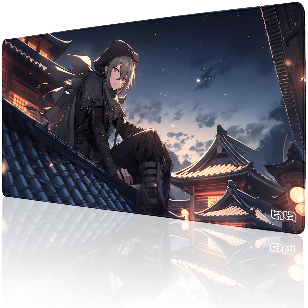 DUŻA PODKŁADKA POD MYSZKĘ Ninja Takashi 100x50 TILT Wytrzymała XL