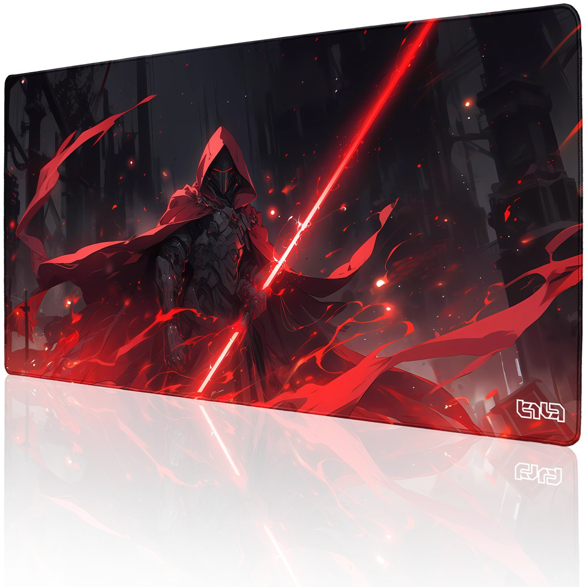 DUŻA PODKŁADKA POD MYSZKĘ Czerwone Świetliste Ostrze 100x50 TILT Gamingowa