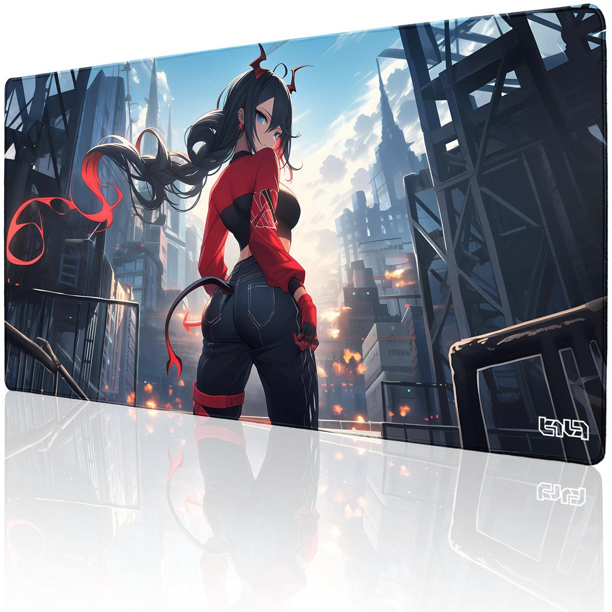 PODKŁADKA POD MYSZ GAMINGOWA Diabelne Spojrzenie 100x50 TILT Prezent Duża