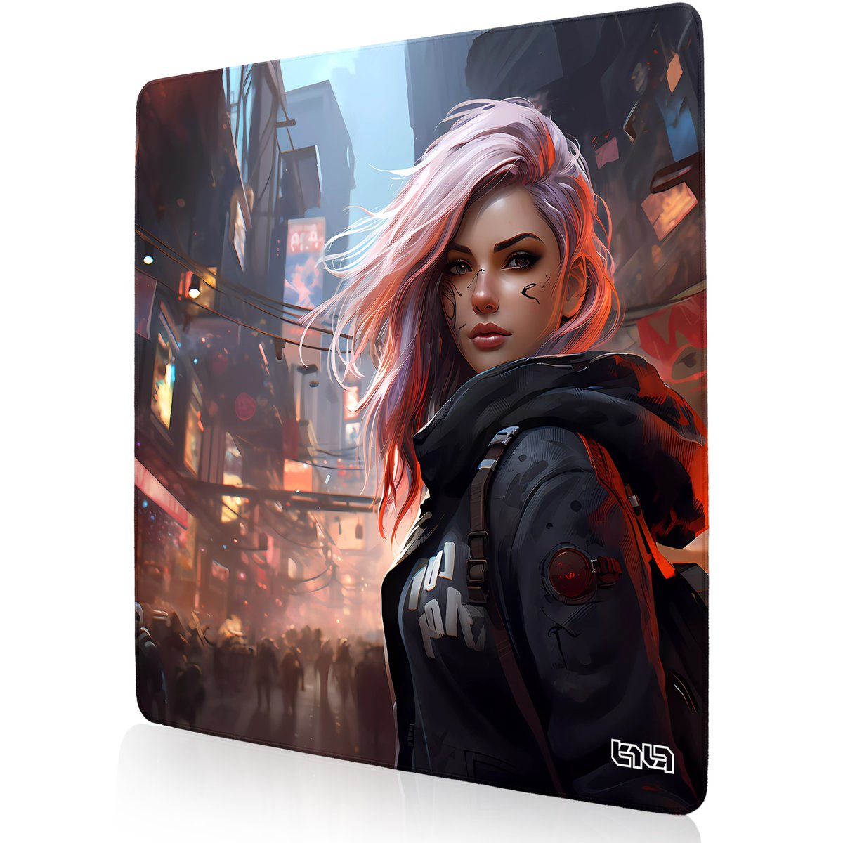 PODKŁADKA POD MYSZ GAMINGOWA Zatłoczone Kioto 50x50 TILT XL Wytrzymała