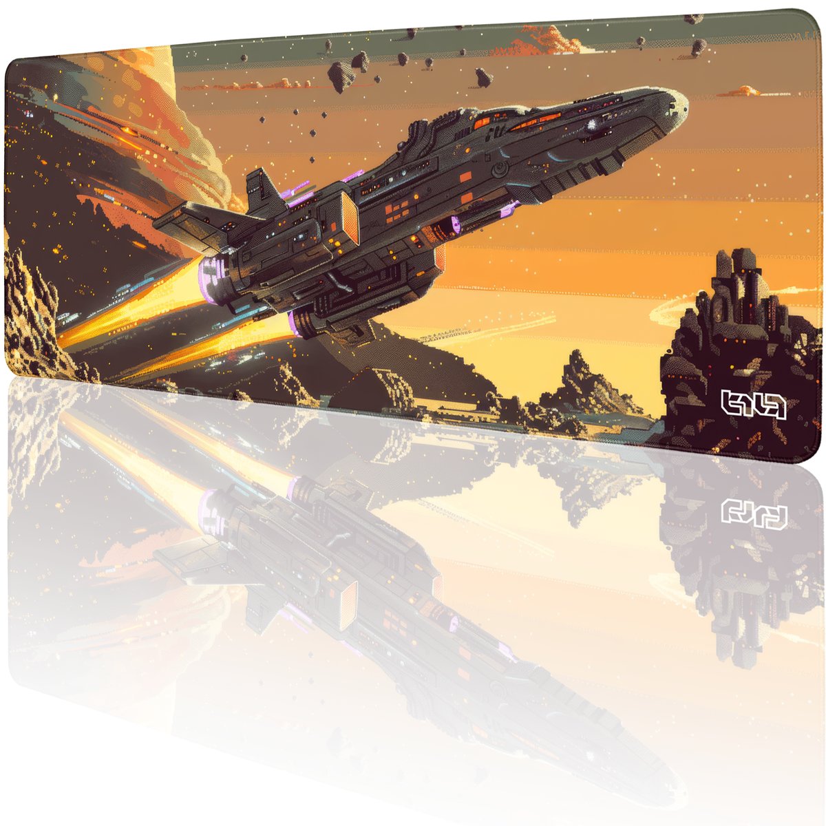 PODKŁADKA POD MYSZKĘ XXL Dry Spacelands 80x30 TILT Gamingowa Na biurko