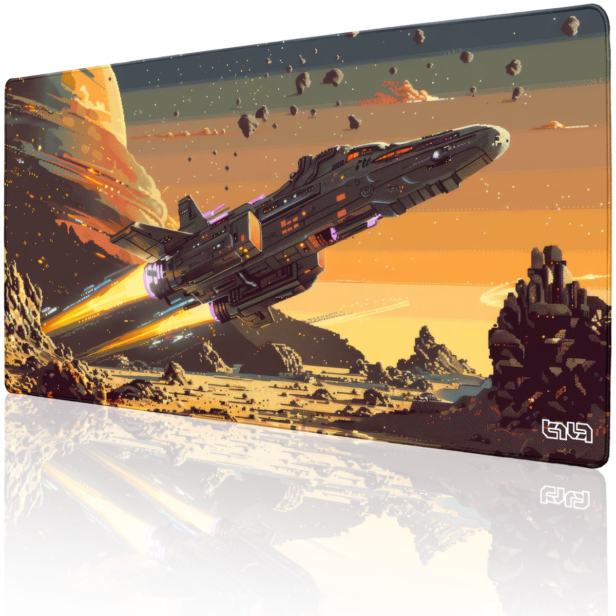 DUŻA PODKŁADKA POD MYSZKĘ Dry Spacelands 100x50 TILT Na biurko Gamingowa