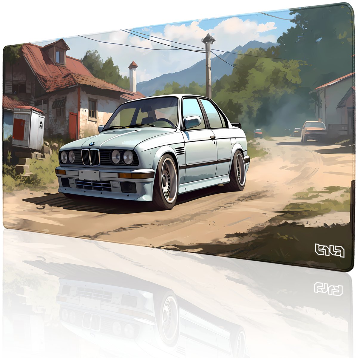 PODKŁADKA POD MYSZ MYSZKĘ Drifterzy na Wsi 100x50 TILT Na biurko Duża