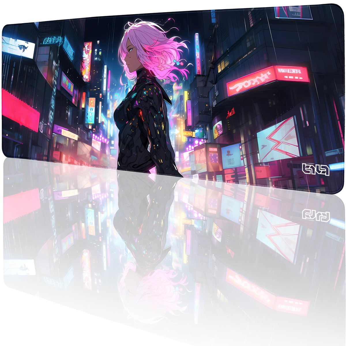 DUŻA PODKŁADKA POD MYSZKĘ Pink Future 80x30 TILT Gamingowa Duża Wytrzymała