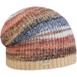Czapka Beanie Multicolour Bouclé by Seeberger, beżowy, One Size