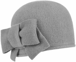 Czapka z Sukna Wełnianego Litika by Seeberger, jasnoszary, One Size