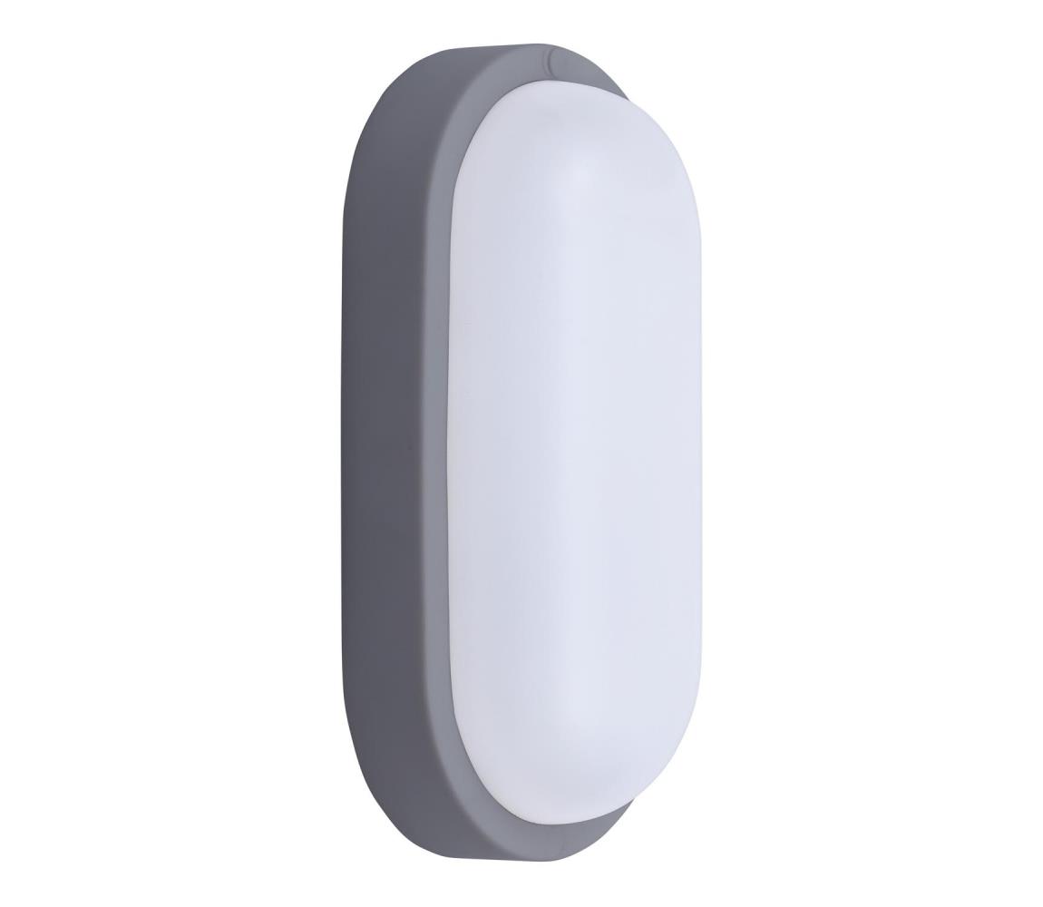 Solight WO749-G- LED Kinkiet zewnętrzny LED/20W/230V 4000K IP54 szary elipsa