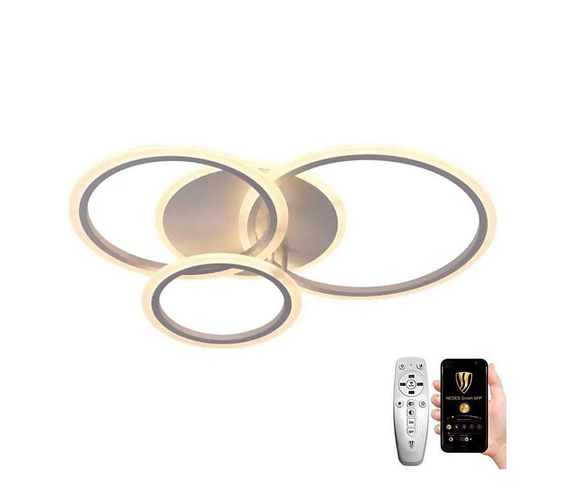 Brilagi - LED Ściemnialny żyrandol natynkowy ORBITS LED/40W/230V 3000-6500K biały + pilot