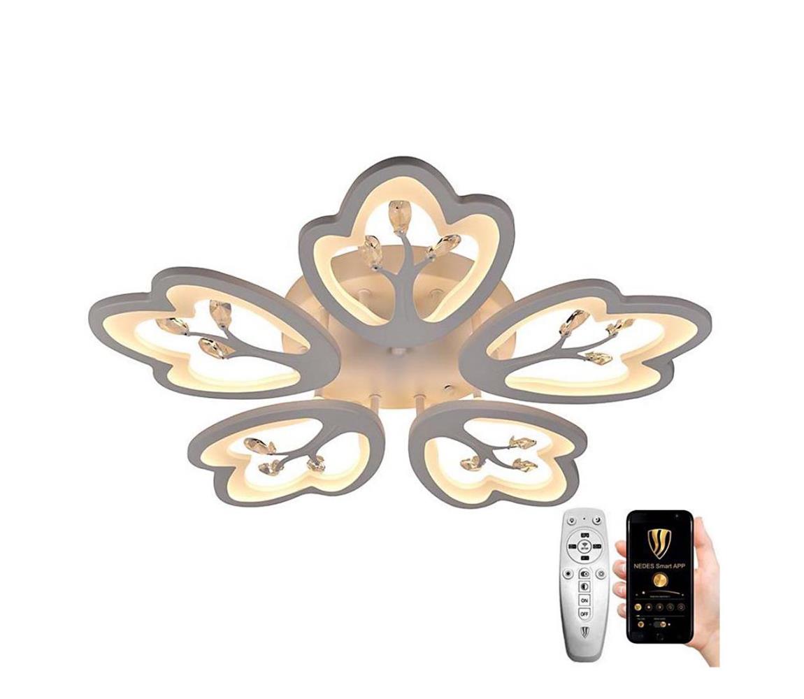 Brilagi - LED Ściemnialny żyrandol natynkowy TWIST LED/80W/230V 3000-6500K biały + pilot