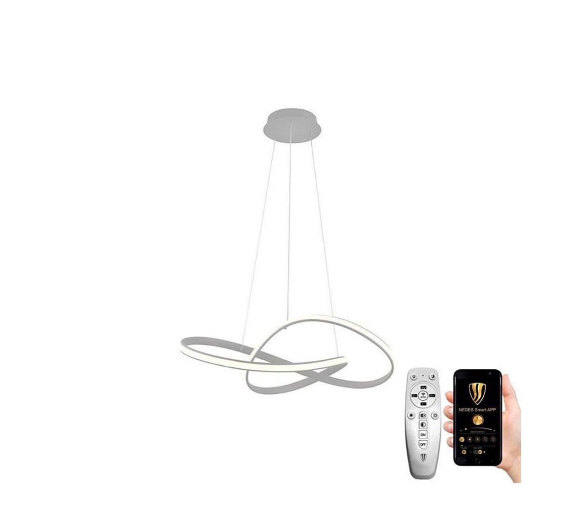 Brilagi - LED Żyrandol ściemnialny na lince COSMOWAVE LED/70W/230V 3000-6500K srebrny + pilot