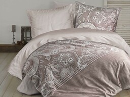 Darymex Pościel satynowa 160x200 Pellini 1 beżowa ornament paski orientalna Exclusive 3