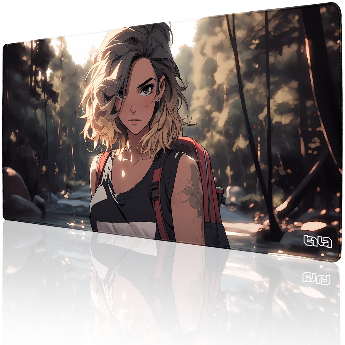 DUŻA PODKŁADKA POD MYSZKĘ Claire 100x50 TILT Dla gracza Wytrzymała Duża