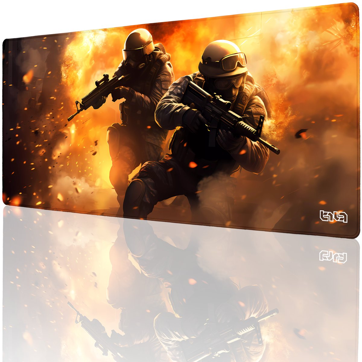 PODKŁADKA POD MYSZ GAMINGOWA Battle in Flames 90x40 TILT Wytrzymała