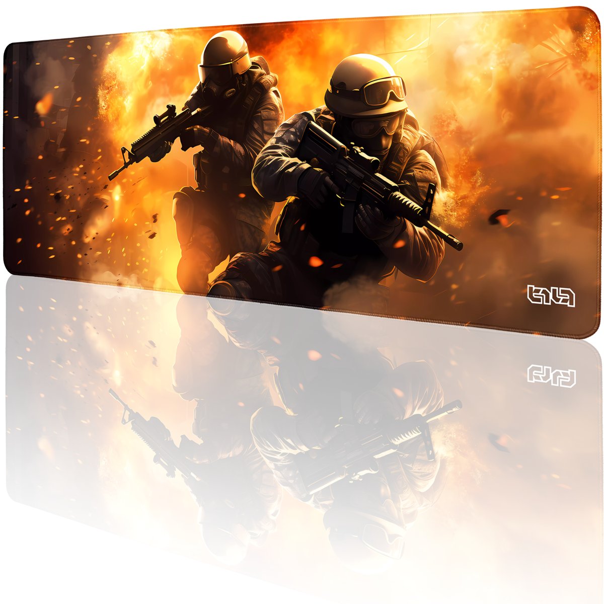 DUŻA PODKŁADKA POD MYSZKĘ Battle in Flames 80x30 TILT Prezent Dla gracza