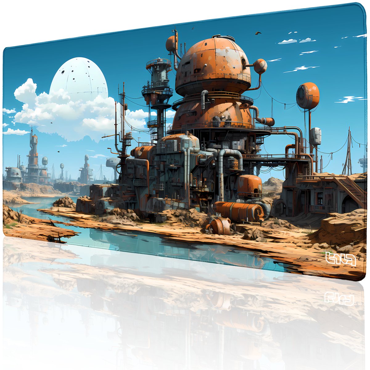 DUŻA PODKŁADKA POD MYSZKĘ Planeta AI 100x50 TILT XXL Wodoodporna Gamingowa