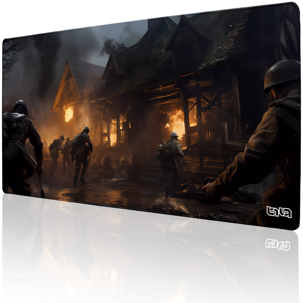 PODKŁADKA POD KLAWIATURĘ Dom w Płomieniach 100x50 TILT Na biurko XXL