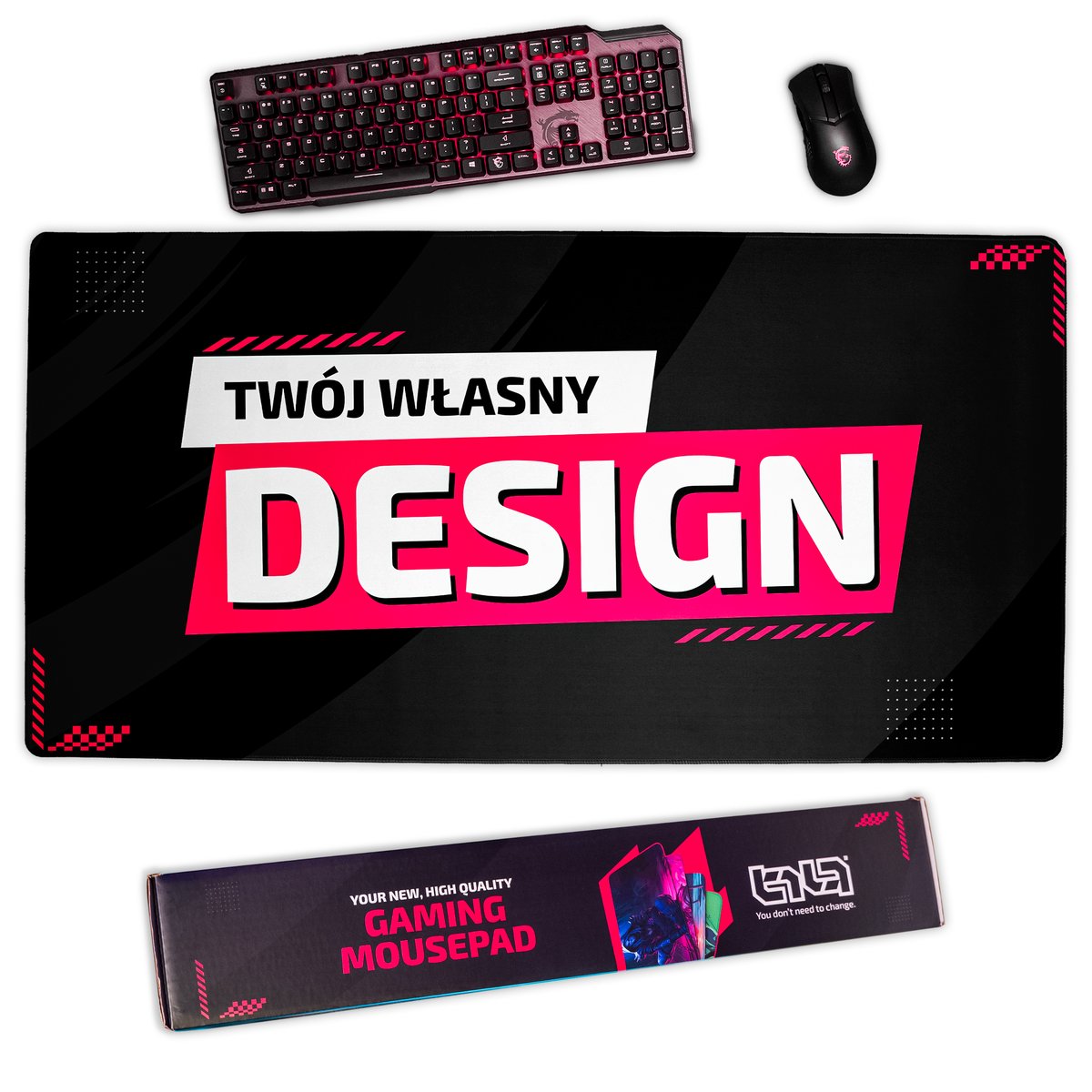 Podkładka pod Mysz z Własnym Nadrukiem 100x50