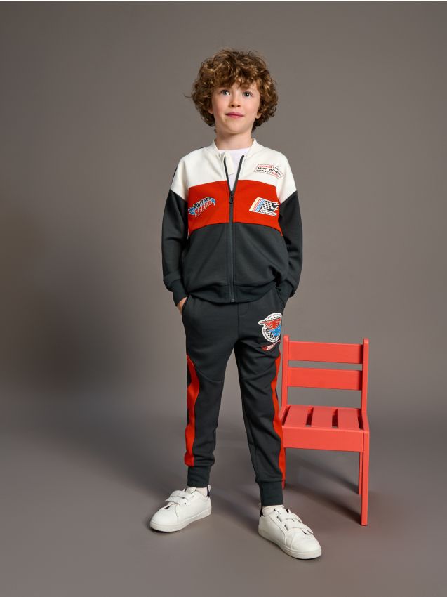 Sinsay - Spodnie dresowe jogger Hot Wheels - szary
