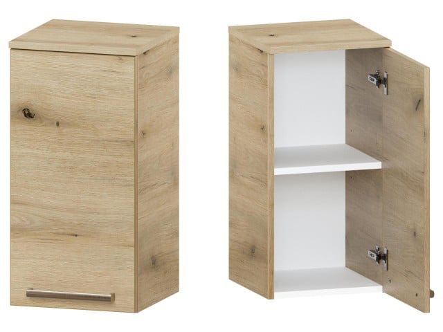 Słupek Łazienkowy ATHD 35 cm DW Prawy - Dąb Evoke Coast Mat - Uchwyty Stal Szczotkowana