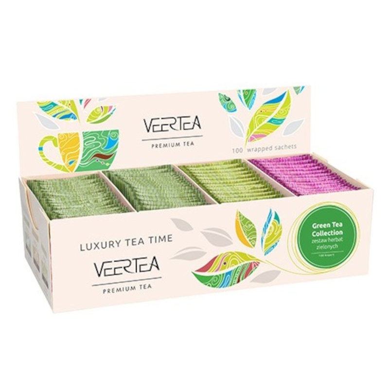 Zestaw herbat zielonych VEERTEA Green Tea Collection 100szt