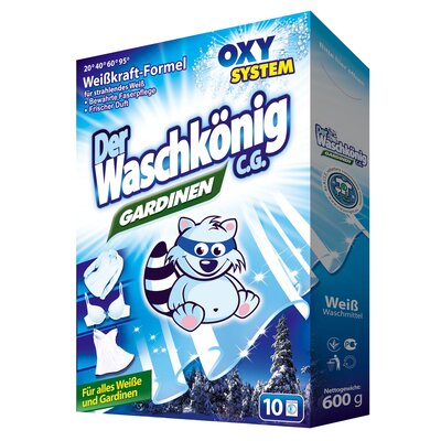 Clovin Germany Proszek do prania Waschkönig Gardinen do firan 600g