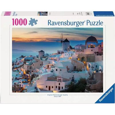 Puzzle RAVENSBURGER Wieczór na Santorini (1000 elementów)