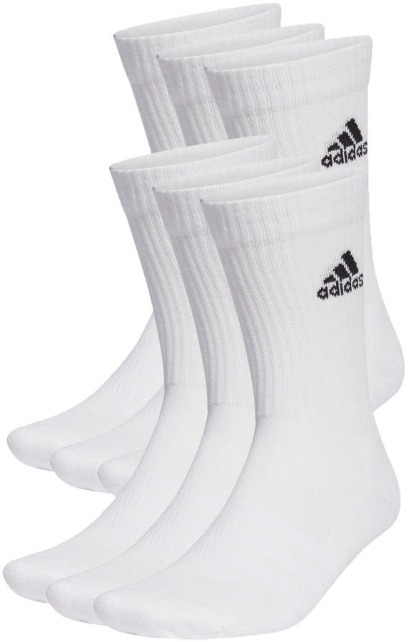 Skarpety ADIDAS Cushioned Sportswear Crew 6-pak Białe